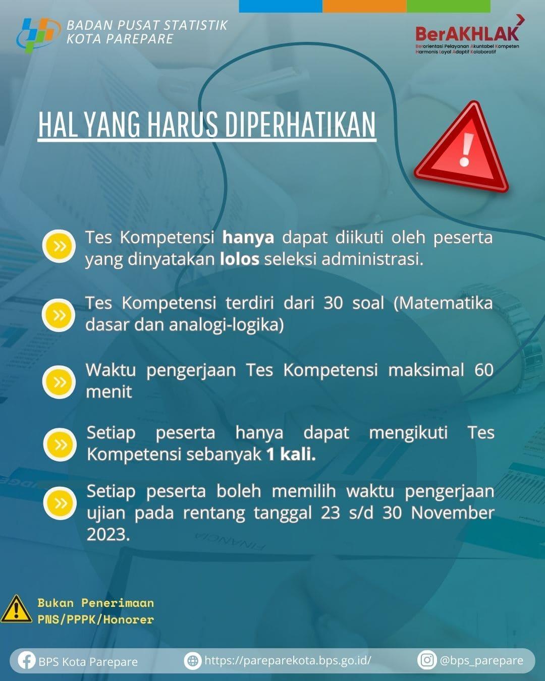 Pengumuman Seleksi Administrasi